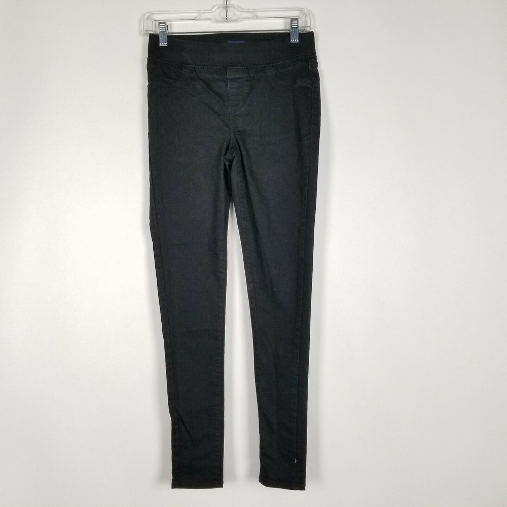 OLD NAVY The Rock Star Women's Size 2 Black Slim Mid‎ Rise Pull On Pants
